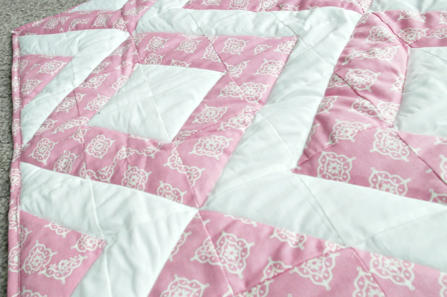 Pink Blanket Baby Blanket Pink nursery decor Tummy time