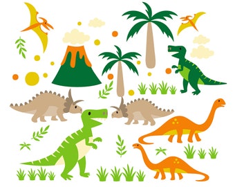 SALE! Dinosaur CLIPART Dinosaurs Clip Art Invitations png Images Dino Printable Graphic Invites Cards instant download Scrapbooking