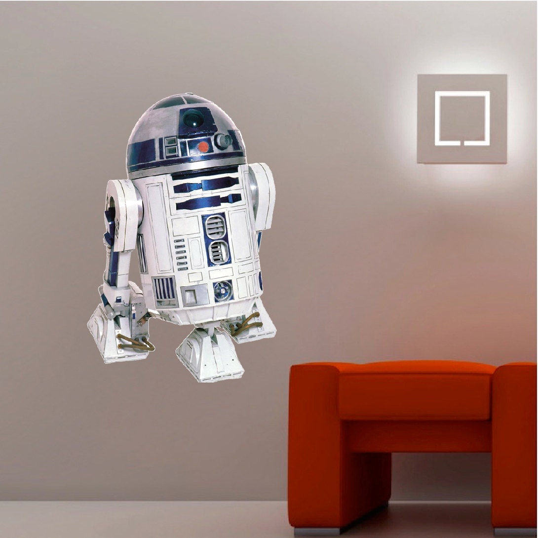 R2D2 Decal Sticker Star Wars R2D2 Wall Decals Star by PrimeDecal