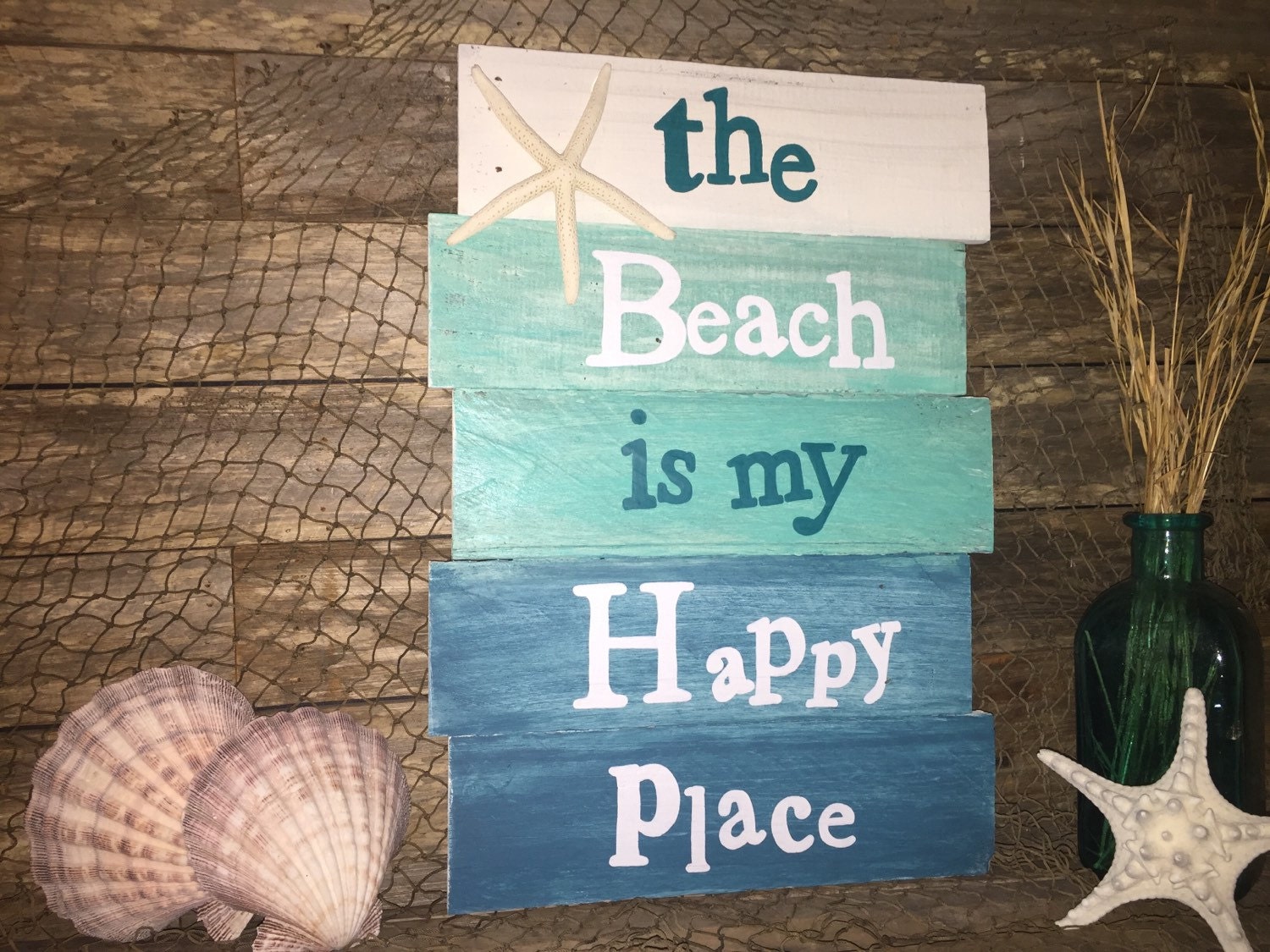 Beach Sign Hand Painted The Beach Is My by CountryClutterHome