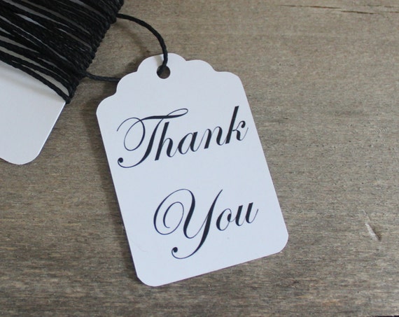 Gift Tags Wedding Tags Party Favor Tags White Custom