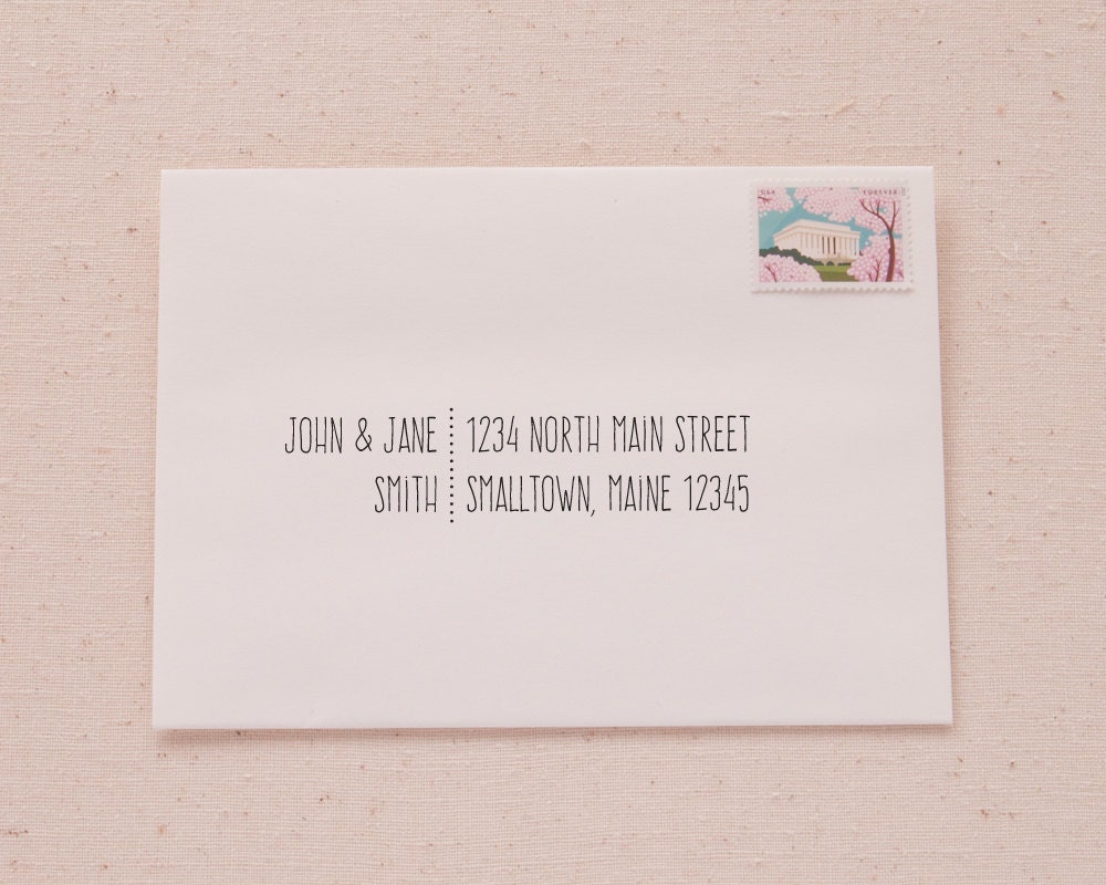 Informal Hand-Lettered Printable Envelope Address Templates