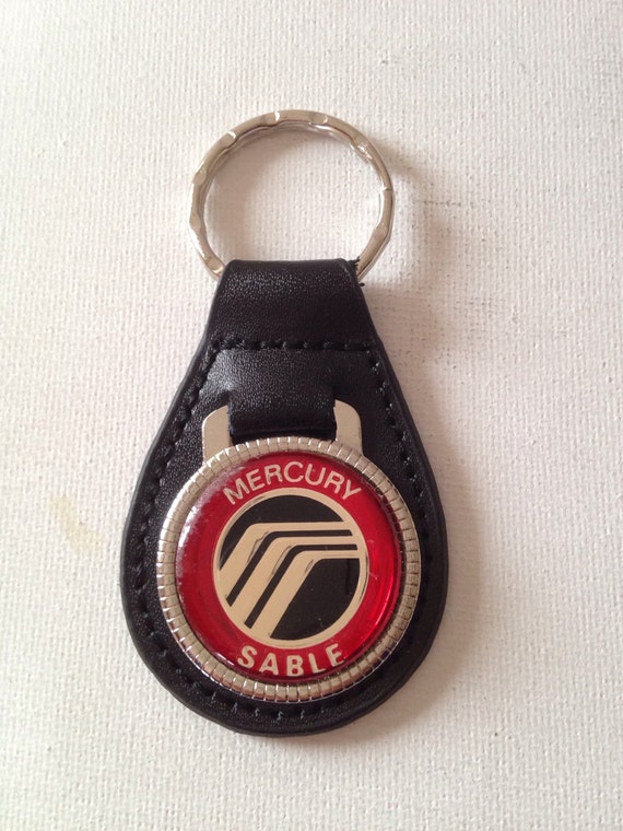 Mercury Sable Keychain Genuine Leather Key Chain