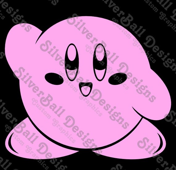 Nintendo's Kirby Custom Vinyl sticker 3DS Wii Nintendo NES