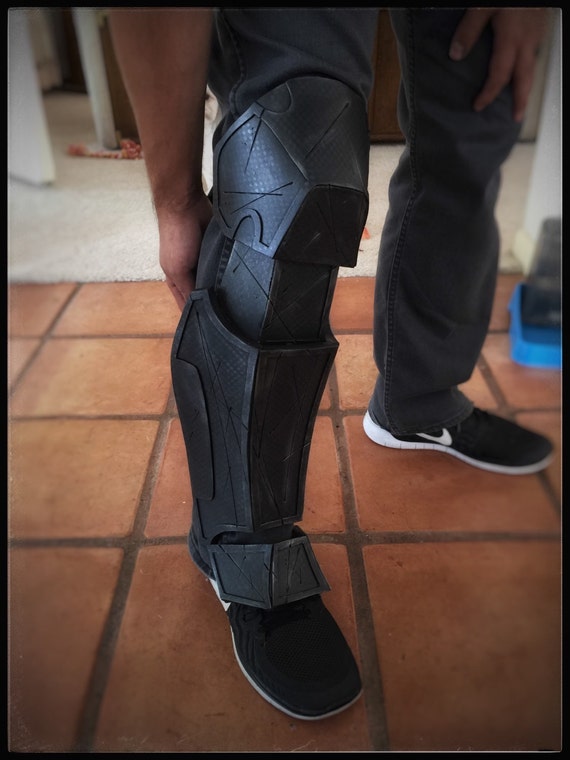 Batman Knee/Shin/Foot Guard: Arkham Origins by CrimeAlleyFX