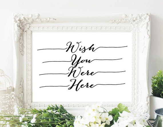 Wedding Sign//Wish you Were Here//In Memory by ...