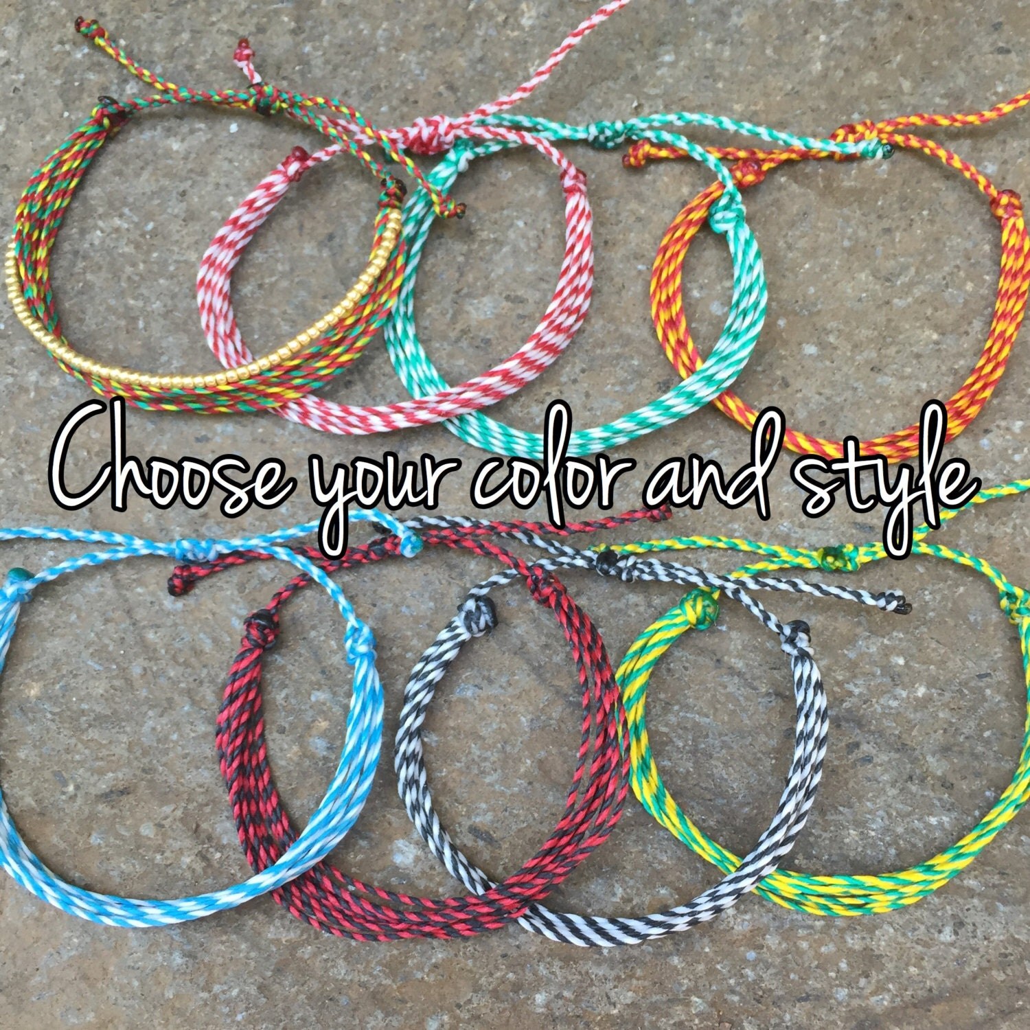 1 string bracelet pura vida bracelet wax coated string