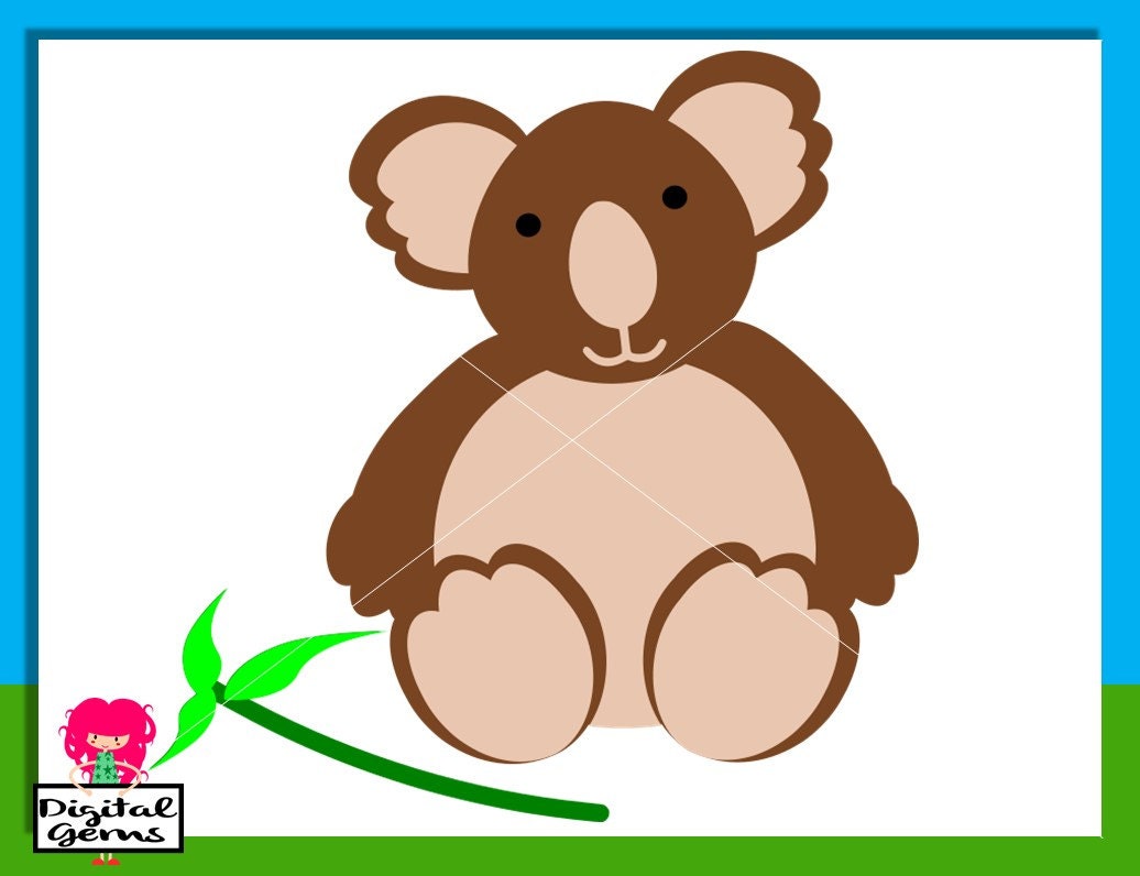 Download Koala layered SVG / DXF Cutting File for Cricut by DigitalGems