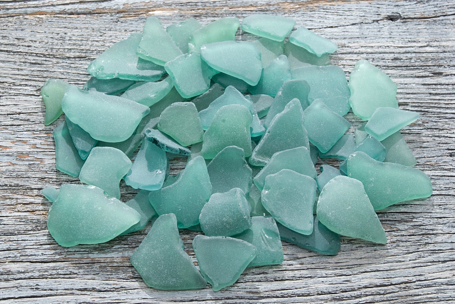 Teal sea glass Turquoise beach glass Rare beach by TheSeaDreamers