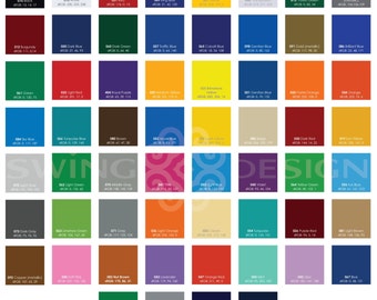 Oracal 651 Glossy Vinyl Sheets 12 Inch x 12 Inch - 61 Colors Available - Sale!