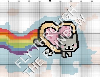 Heart baby feet crochet graph graphgan cross stitch