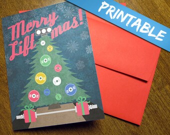 Funny Clever Christmas Holiday Card Print by PowerSnowDesigns