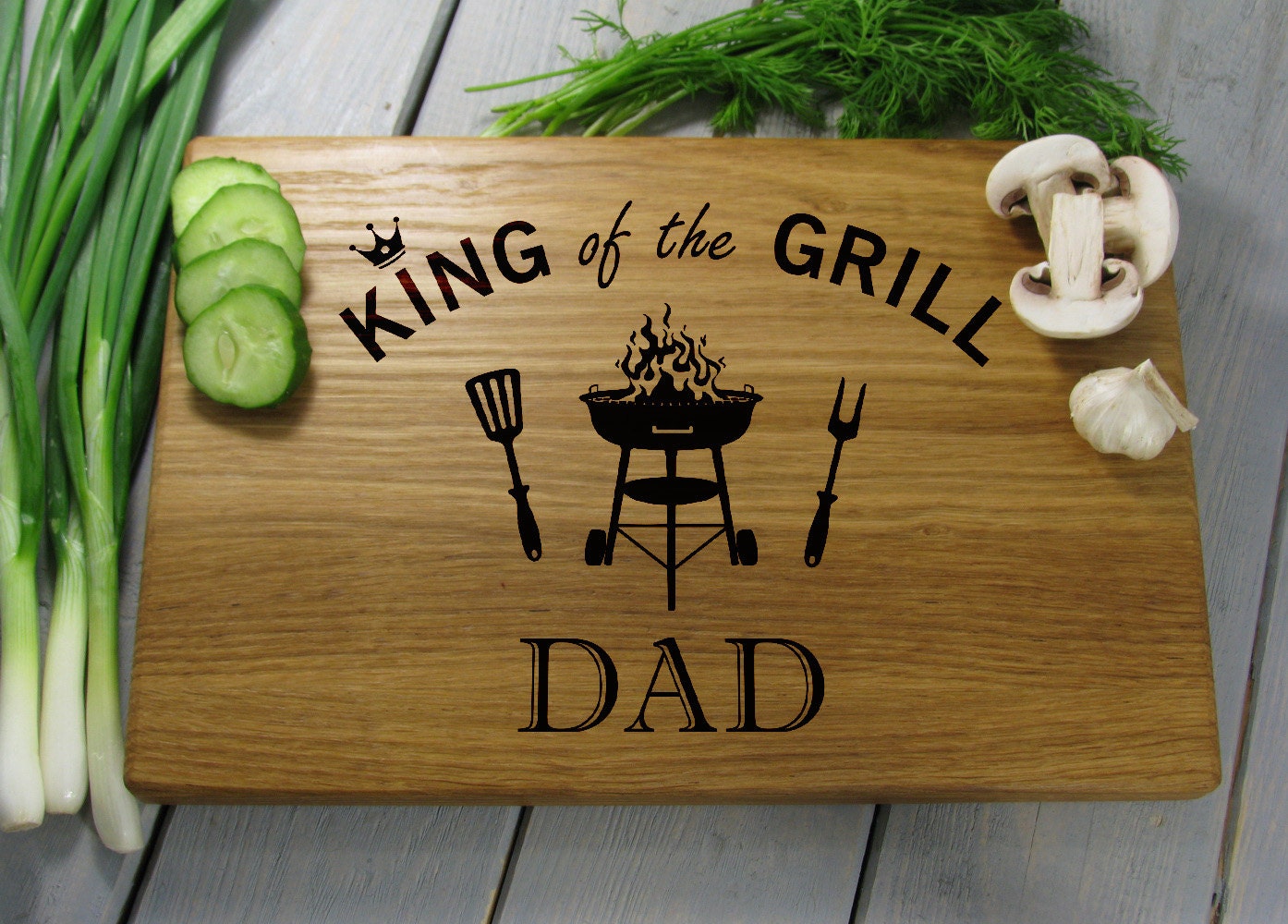 Fathers Day Gift King of the Grill Dad Gift Father's