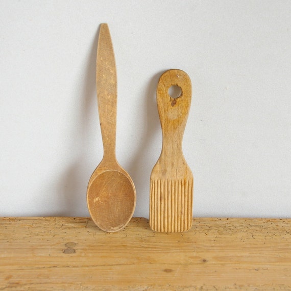 wooden spoon spatula combo