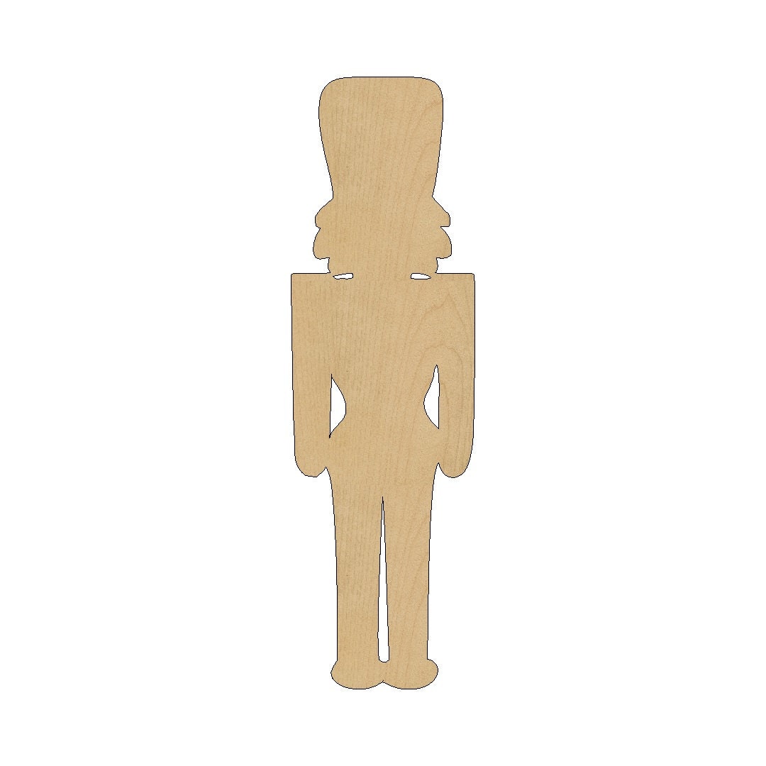 Nutcracker Cutout Shape Laser Cut Unfinished Wood Shapes