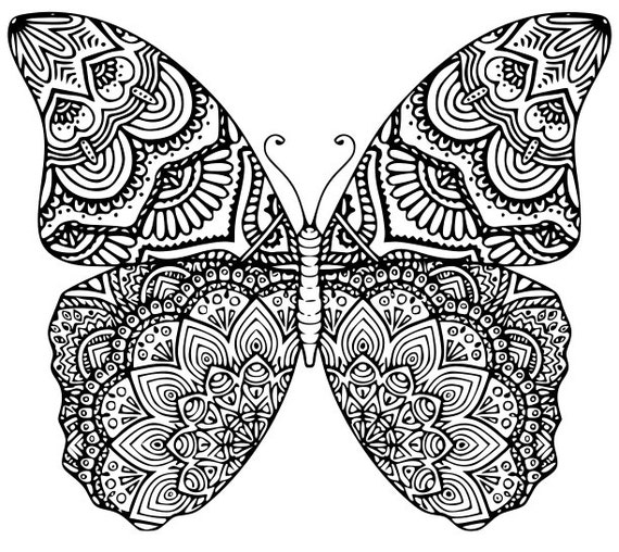 Download Butterfly Mandala SVG.DXF.EPS