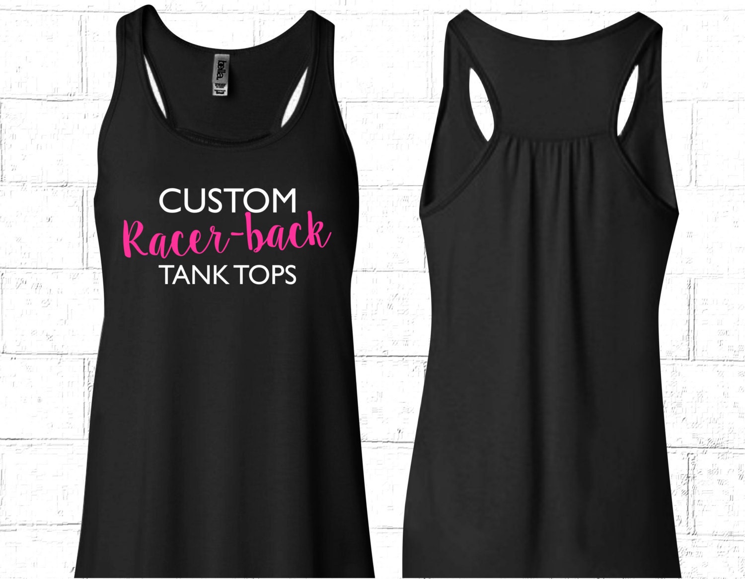 Custom tank top / Custom racerback tank top / Custom designs