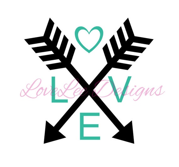 LOVE Arrows Decal/Car Decal/Window/Sticker