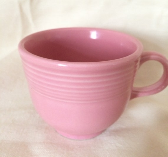 Pink Fiesta Tea Cup Vintage Fiestaware Fiesta Dishes