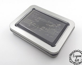 Personalized Engraveable Iron Gift Box For Wallet Insert Card