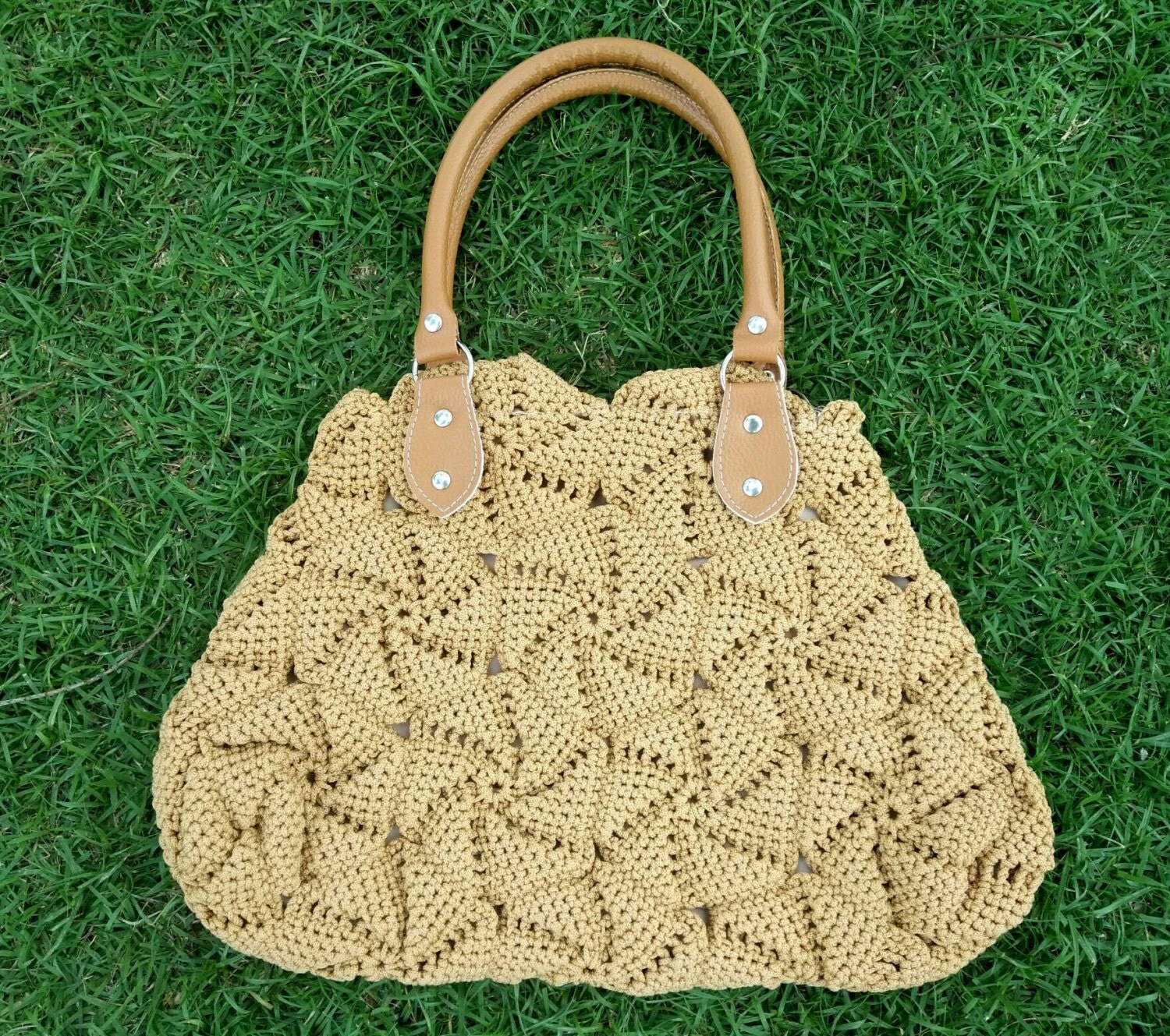 Crochet bag crochet bag and purses by SiriwanBag on Etsy