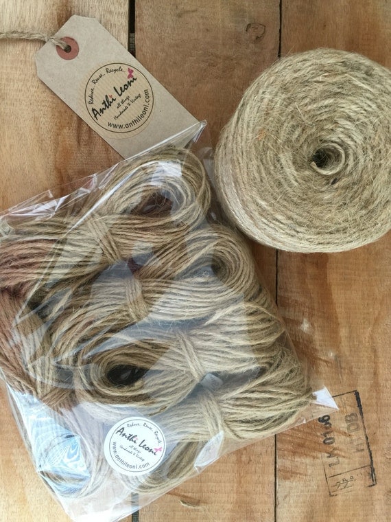 50m Natural Brown Rustic Twine - 3mm Thick Quality Jute Craft Twine / String Gift Pack / Shabby Chic Wedding Twine / Packaging Jute Twine