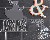 Motorcycle Wedding Cake Topper Mariée Et Marié Sur Moto Moto