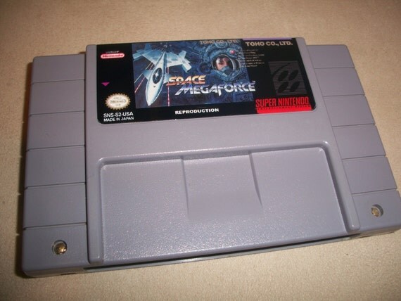 Space Megaforce Snes Super Nintendo Reproduction Game