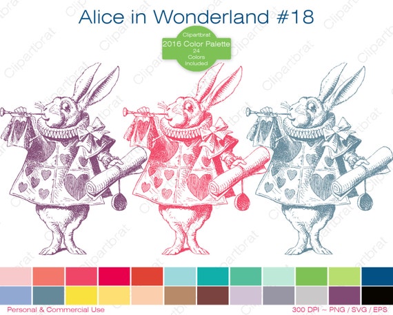 clipart alice in wonderland rabbit - photo #39