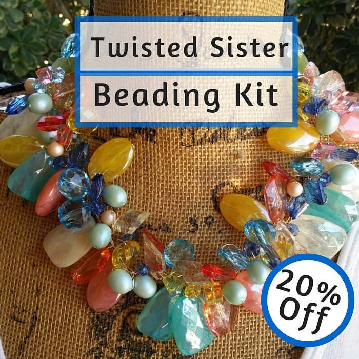 DIY Necklace Beading Kit Pattern Tutorial and Instructions.