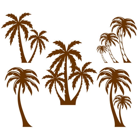 Download Palm Tree Cuttable Design Monogram SVG DXF EPS use with