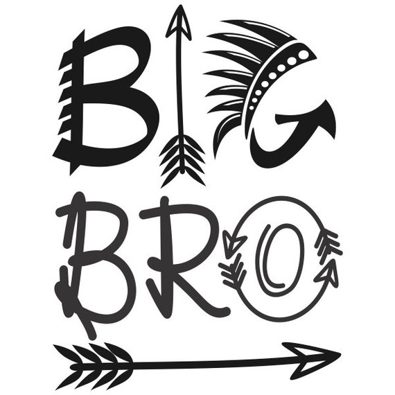 Download Brothers Pack Big and Little Design Files Cuttable SVG DXF