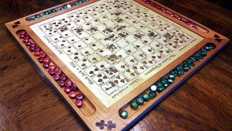 Engraved Sequence Game Board