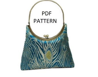 Pattern Round Purse Frames with Attached Handle PDF