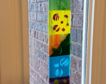 Handmade Fused Glass Garden Stake
