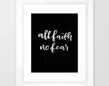 Popular items for faith not fear on Etsy