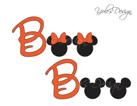 Download Mickey Minnie Mouse Halloween SVG Boo Disney by YoleDesign ...