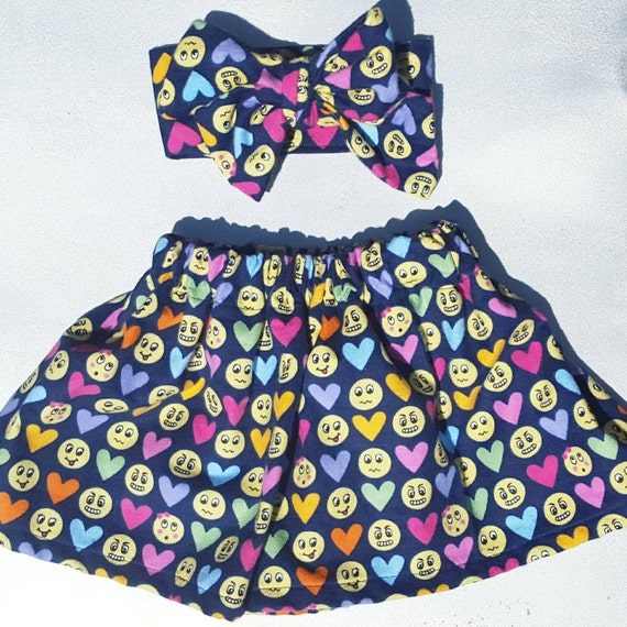 Emoji face skirt sets. Emoji skirt with emoji by RBC2Creations