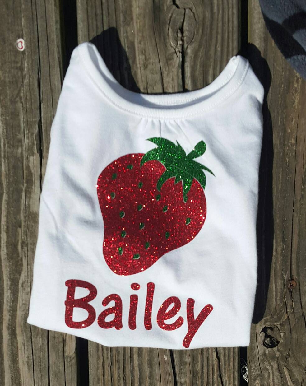 Strawberry t shirt strawberry t shirt with name monogram