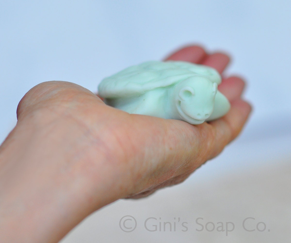 Sea Turtle Soap Turtle handmade soap Vegan Soap Glycerine