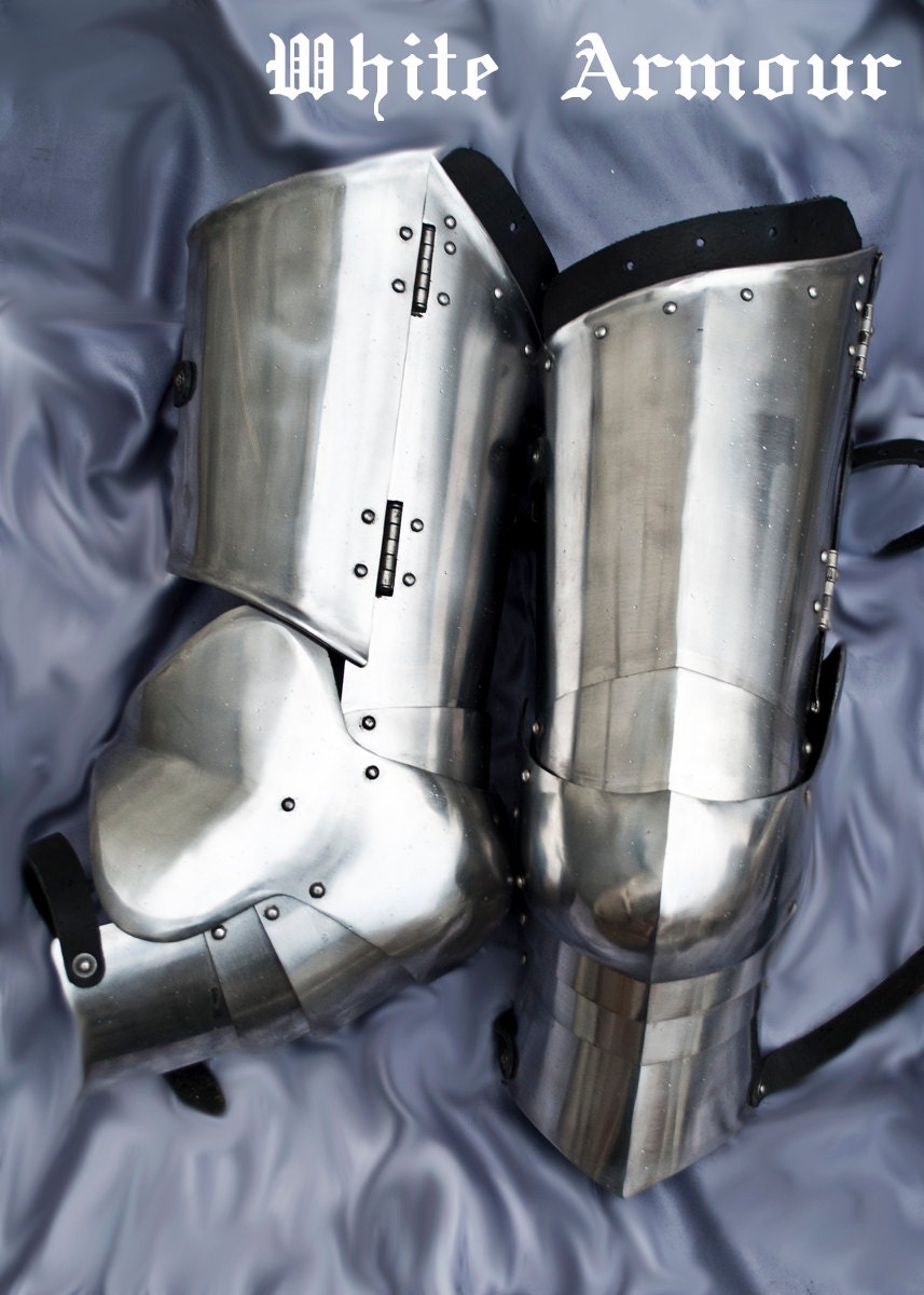 Sca Combat Leg Armor Plate Legs Cuisses With By Whitearmour