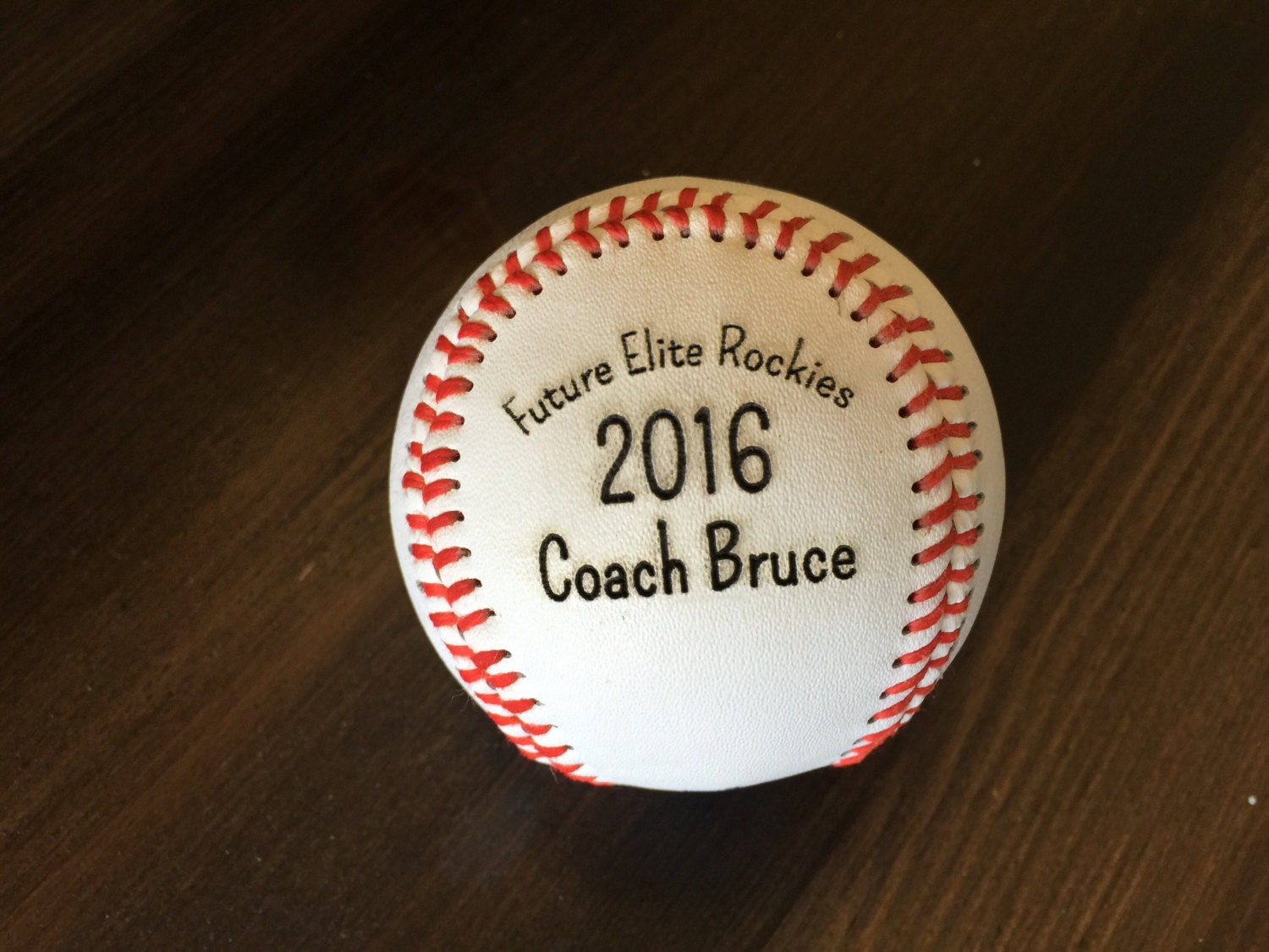 Engraved Baseball Custom Message Baseball Baseball Coach