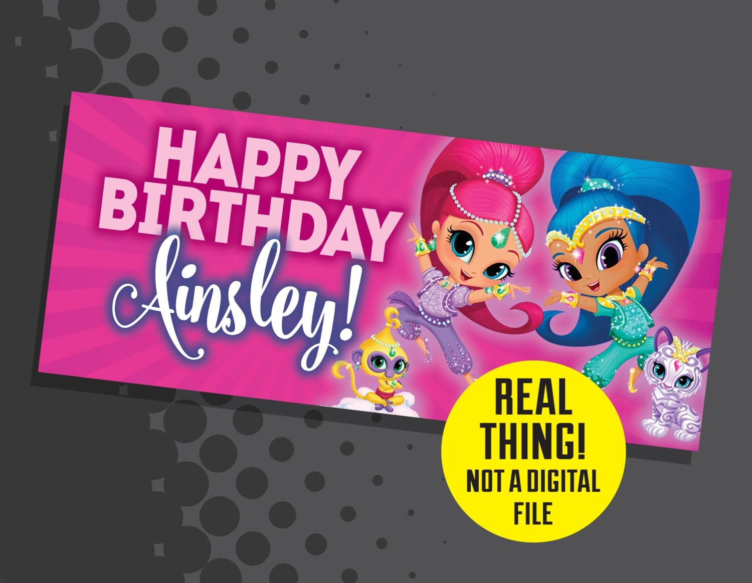 Shimmer and Shine Birthday Shimmer and Shine Birthday Banner
