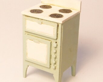 1:24 scale miniature dollhouse furniture kit cottage stove
