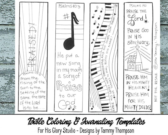 Praise Worship Bible Journaling Black And White Pdf Sketches Bookmarks Coloring Bible Verses Music Song From Forhisglorystudio On Etsy Praise Worship Bible Journaling Black And White Pdf Sketches Bookmarks Coloring Bible Verses Music Song From Forhisglorystudio On Etsy