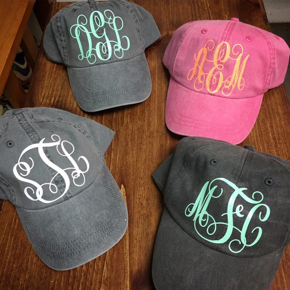 Items similar to Monogrammed Hat on Etsy