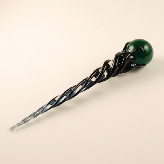 Lake Green Dabber Essential oil perfume glass dab wand.