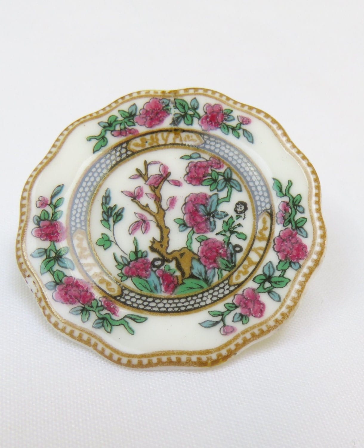 Vintage Coalport Bone China Brooch/Pin
