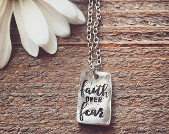 Faith Over Fear Necklace