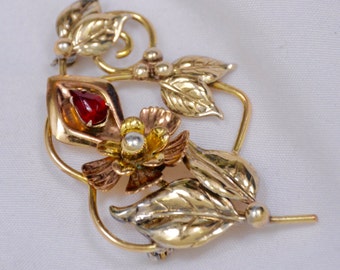 Brooch Barkley gold filled 1940's